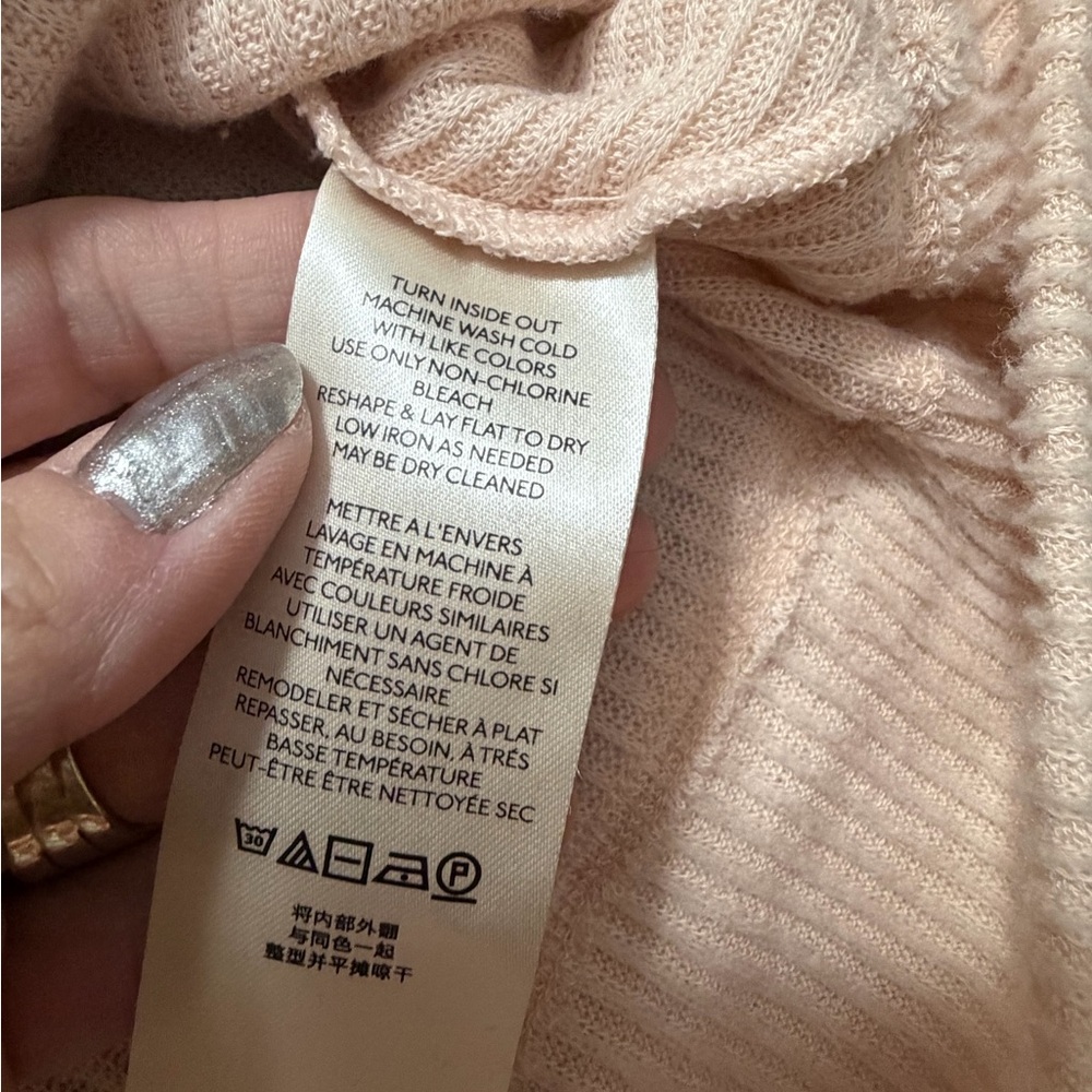 Free People Cozy With You Sweater- Champagne Toast - Picture 4 of 7
